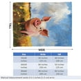 thumbnail image 3 of Smiling Pig Farm Throw Blanket for Girls Boys Kids Adults, 50x60 in, Cozy Flannel Blanket for Bedroom, Camping, Couch, Room Decor, Fuzzy Warm Soft Gifts, 3 of 10