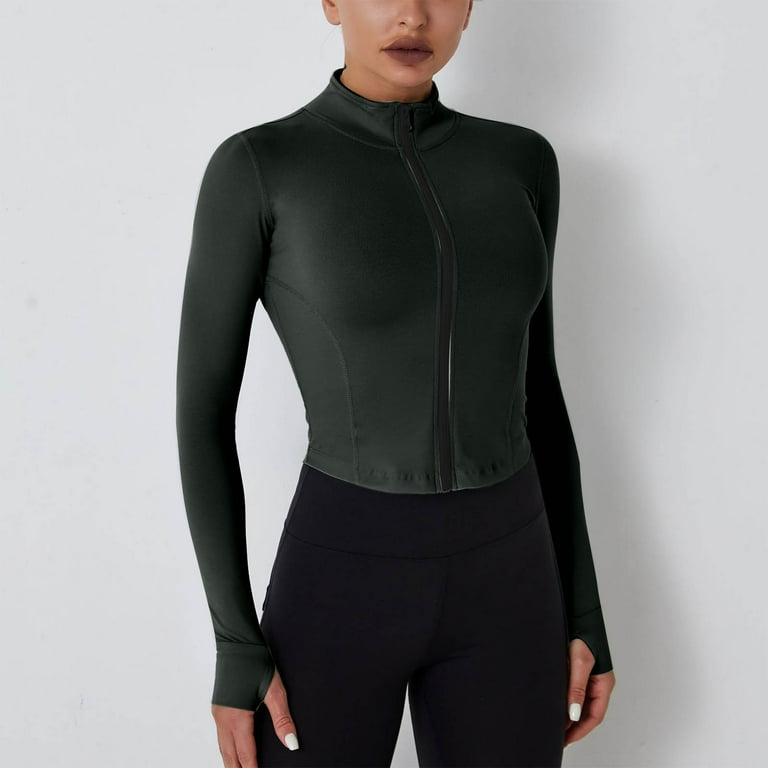 Long sleeve workout jacket hotsell