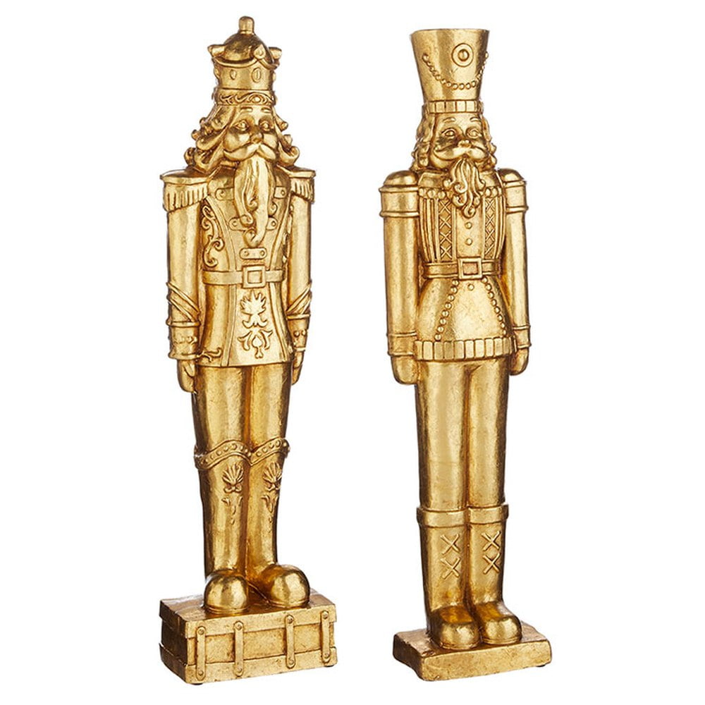 Raz Imports Nutcracker Traditions 26.5" Gold Nutcracker Asst of 2
