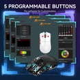 thumbnail image 3 of ATTACK SHARK X11 Mouse Inalámbrico para Juegos con Base de Carga RGB, Tri-modo 2.4G/USB-C con Cable/bluetooth, 22000 DPI, Sensor PAW3311, 5 Botones Programables, Cinta de Agarre Incluida, Negro, 3 of 8
