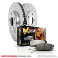thumbnail image 3 of PowerStop Rear Z36 Truck & Tow Carbon-Fiber Ceramic Brake Pad and Drilled and Slotted Rotor Kit Fits: FORD LINCOLN Select Models K1950-36, 3 of 8