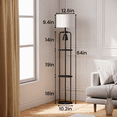 thumbnail image 7 of HadinEEon Floor Lamp with Candle Lamp Warmer, 2 in 1 Modern Floor Lamp with Shelves for Living Room Bedroom, 7 of 7