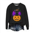thumbnail image 2 of Heisall Womens Sweatshirts Long Sleeve Round Neck Loose Casual Halloween Print No Hood Autumn Winter 2025 New Arrival Fashion Sweatshirts, 2 of 6