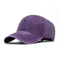 thumbnail image 1 of Adult Children Parent-child Washed Pure Cotton Solid Color Light Plate Baseball Cap Male Spliced Baseball Cap, 1 of 6