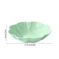 thumbnail image 2 of Flower Shaped Plastic Serving Bowl, Multi Use Fruit Candy Snack Tray, Cute Dessert Display for Home Office Coffee Table, Party Serving Platter​, Green, 2 of 6