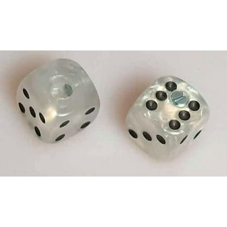 Allparts PK-3250 Set of 2 Unmatched Dice Knobs, White Pearloid