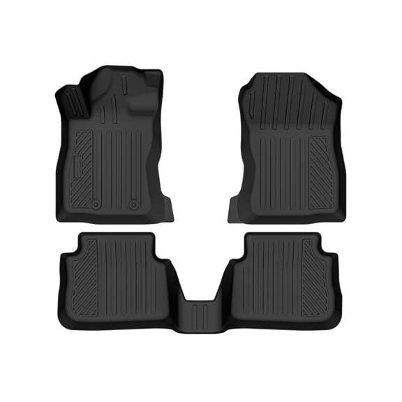 Auxko All Weather Floor Mats Fits for Subaru Crosstrek 2024 2025 TPE Rubber Liners Accessoires for Subaru Crosstrek All Season Guard Odorless Anti-Slip Mats for 1st & 2nd Row
