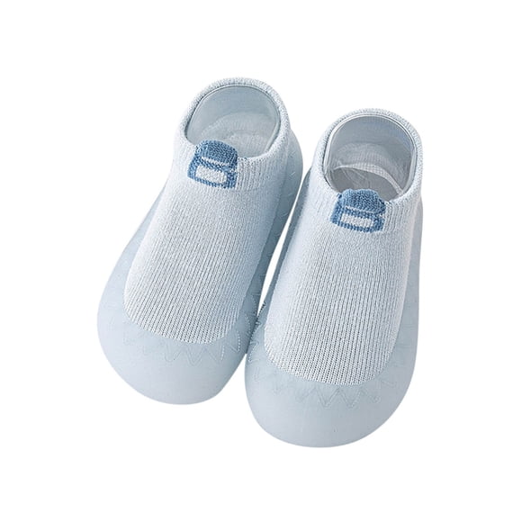 MIASHUI Baby Sock Shoes Soft Rubber Sole Walking Shoes Boys Girls Breathable Non-Slip Sneakers,Blue,12-18 Months