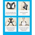 thumbnail image 4 of Posture Corrector for Men and Women, Adjustable Back Brace Straightener, Breathable Shoulder, Neck, Clavicle & Mid-Back Support, Relieve Slouching, Hunching, and Back Pain, 4 of 9