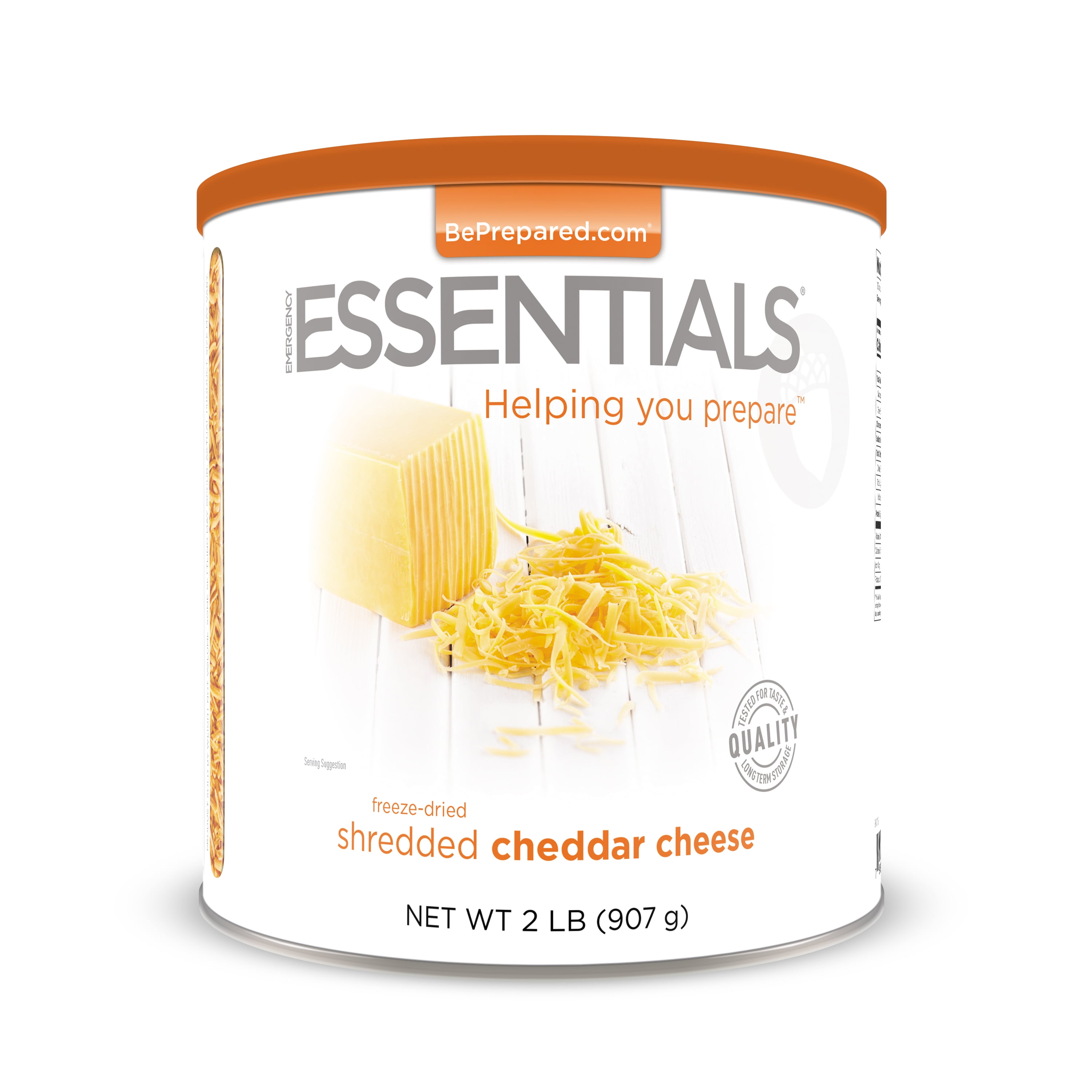 Emergency Essentials Food FreezeDried Shredded Cheddar Cheese, 32 oz