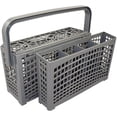thumbnail image 3 of Dishwasher Silverware Replacement Basket,2 In 1 Home Dishwasher Silverware Utensil Basket with Foldable Handle,Keep Cutleries Clean & Organized,Fit Most Dishwasher Models(Grey), 3 of 8