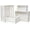 Whitewashed, variant on Set of 4 Large Wooden Crates Unfinished Office Storage Crates, Decorative Wood Storage Crates for Display, Rustic Pine Wood Organizer Bin Basket for Kitchen Pantry Bathroom