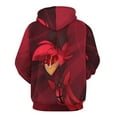 thumbnail image 4 of Hazbin Hotel Hoodie 3D Print Pullover Hooded Long Sleeve Sweatshirts Tops Blouse with Pocket for Mens Womens, 4 of 7