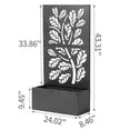 thumbnail image 7 of BAYUELSWU Metal Planter Box with Trellis, Outdoor Raised Garden Bed, Elevated Planter for Garden, Patio, Balcony (Black), 7 of 7