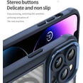 thumbnail image 5 of Case for iPhone 16 Pro Max,Full-Body Rugged Carbon Fibre Protective Clear Back Hybrid Magnetic with Wireless Charge Shockproof Protector Phone Case for iPhone 16 Pro Max,6.9 inch 2024 (Blue), 5 of 17