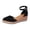 Black, variant on Women's Orthopedic Wedge Sandals Wide Width Close Toe Espadrilles Platform Summer Strappy Slip on Dressy Casual Ankle Strap Beach Shoes Black Size 8.5