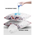 thumbnail image 4 of Outdoor Pillow Covers Throws Fourth of July Patriotic Star on White,Waterproof Pillow Cases Pack of 2 Independence Day Celebration,Durable Cushion Cover Pillowcase for Patio Balcony Couch Garden, 4 of 7