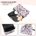 thumbnail image 4 of Pzuqiu Butterfly Floral Crossbody Leather Bags Women Metal Chain Strap Trendy Quilted Crossbody Purse for Women Exquisite Practical Leather Quilted Shoulder Bag for Daily Life, 4 of 7