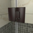 thumbnail image 6 of DreamLine Prism Plus 36 in. x 74 3/4 in. Frameless Neo-Angle Shower Enclosure in Oil Rubbed Bronze with Biscuit Base, 6 of 18