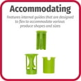 thumbnail image 5 of GoodCook Stainless Steel Fruit and Veggie Divider with 4 Lengthwise Cuts, Green, 5 of 10