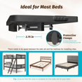 thumbnail image 4 of Bedside Shelf for Bunk Bed - Dorm Bed Shelf with Cup Holder, Night Light Socket, and Hook Versatile Bed Shelf for Dorm Room Essentials, Loft Nightstand, and Dorm Bed Storage Solution, 4 of 8