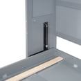 thumbnail image 5 of Full Size Murphy Bed Chest, Wooden Murphy Cabinet Bed Lift Up Bed Frame with Top Cabinets, Folding Wall Bed Frame for Guest Room/Study/Office, No Box Spring Needed, Gray, 5 of 7
