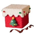 thumbnail image 2 of Elodie Christmas Gift Box DIY Crafts Cookies Box Holder Ornament Storage Case Handcraft Red with White Lid, 2 of 8