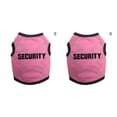 thumbnail image 4 of Greeniant Ropa para mascotas Abrigo de algodón con estampado de animales Ropa de animales sin mangas para interiores al aire libre, S, rosa, borde negro borde rosa y negro S 2piezas Greeniant CBP169489, 4 of 6