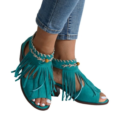 

PEASKJP Sandals Women Fashion Solid Open Toe Wedge Comfortable Beach Slip On Sandals Cross Strappy Sandals Khaki 7.5