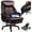 Brown, variant on 800lbs Big and Tall Office Chair, Executive Chair with Adjustable Lumbar Support, Executive Desk Chairs with Quiet Rubber Wheel and Extra Wide seat