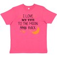 thumbnail image 3 of Inktastic I Love My Titi To The Moon and Back Youth T-Shirt, 3 of 5