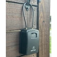 thumbnail image 2 of Iron Lock&Acirc;&reg; TTG Clé Lock Boîte Portable et Murale avec Manille de Câble Amovible Étanche Intérieur Extérieur Combinaison 4 Chiffres Code Réinitialisable avec Interrupteur A B Extra L, 2 of 9