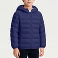 thumbnail image 5 of KyCheLot Boys Girls Zip up Jacket Solid Color Long Sleeve Hooded Outerwear Kids Winter Warm Windproof Coats, 5 of 8