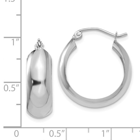 14k White Gold Hoop Earrings 14k White Gold Hoop Earrings