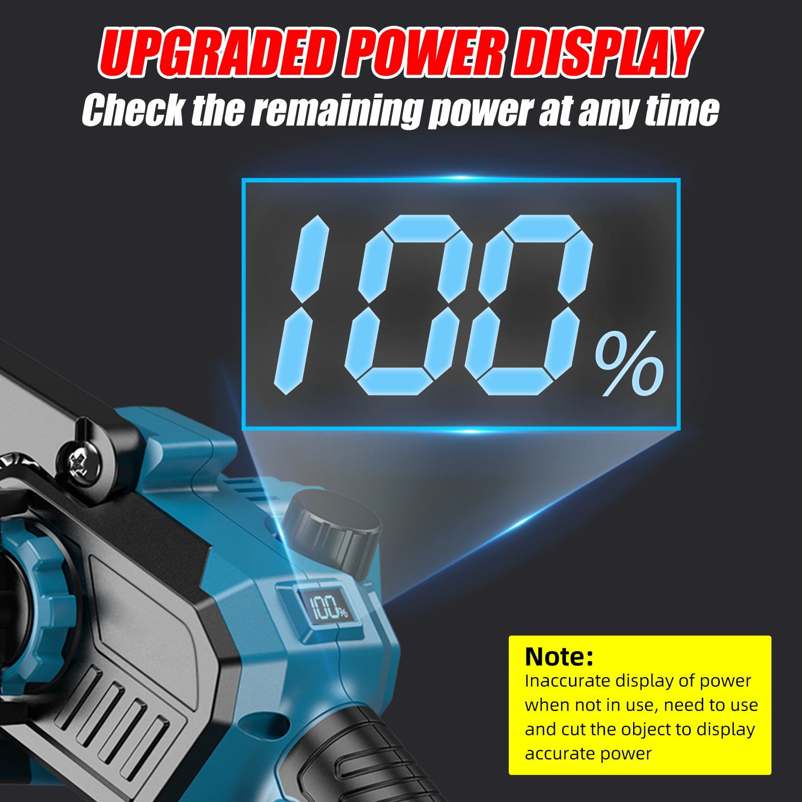 KingFurt 8" Mini Chainsaw, Cordless Chainsaw with 2 Batteries, 2 Blades&2 Chains,Handheld Mini Electric Chainsaw with Automatic Lubrication