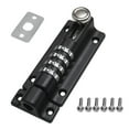 thumbnail image 2 of Rongfmy Creative Latch Lock Household Anti Theft Password Bolt Lock Combination Bolt for Matte Black, 2 of 9