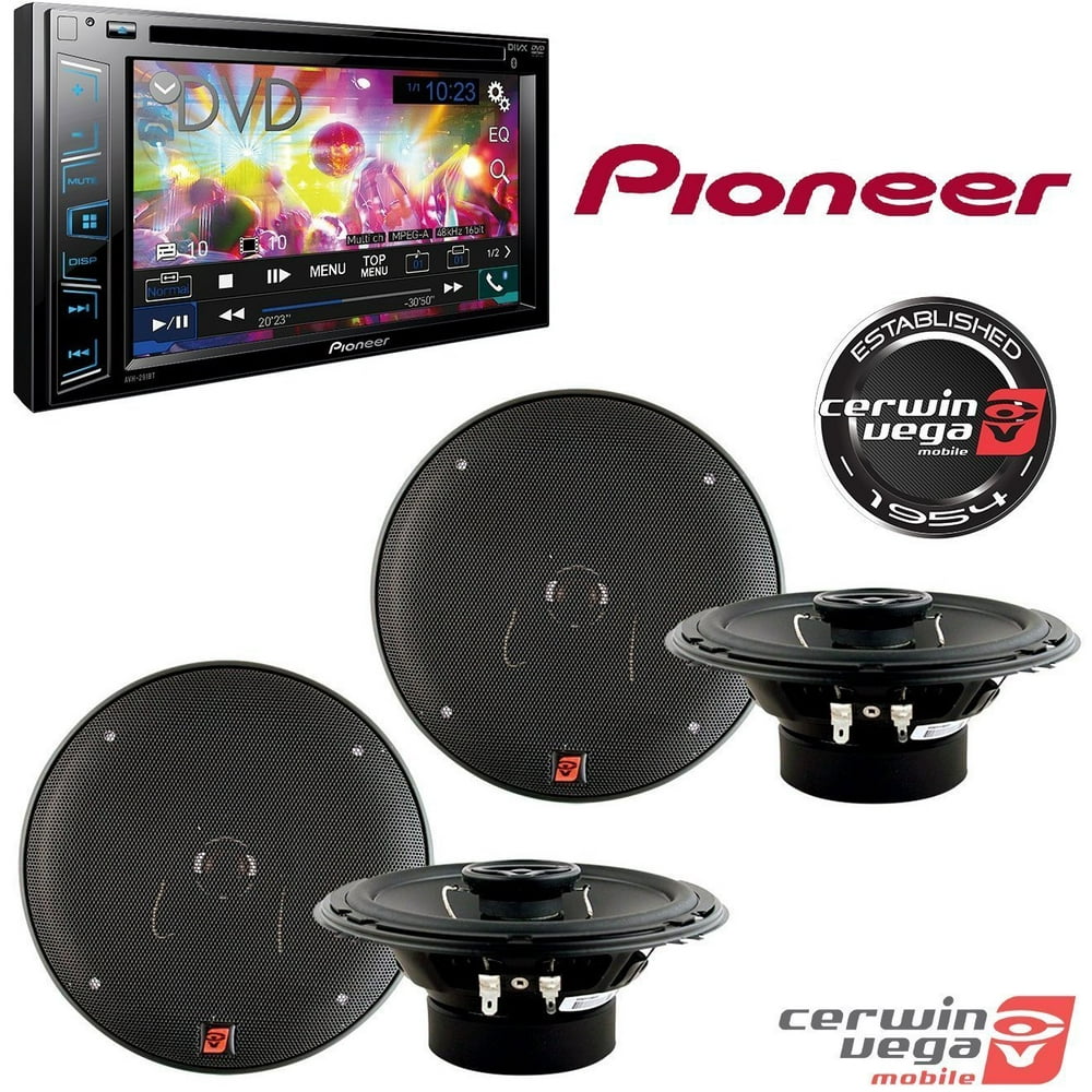 Pioneer AVH290BT Multimedia DVD Receiver with 6.2" WVGA Display and