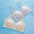 thumbnail image 6 of FJHNGBDH Womens Comfortable Bra Wireless Padded Ultra Thin Jelly Gel Breathable Underwire Bra Cover Pulls Together Thin Straps To Secure Cup Underwear Full Coverage Bralettes, 6 of 6