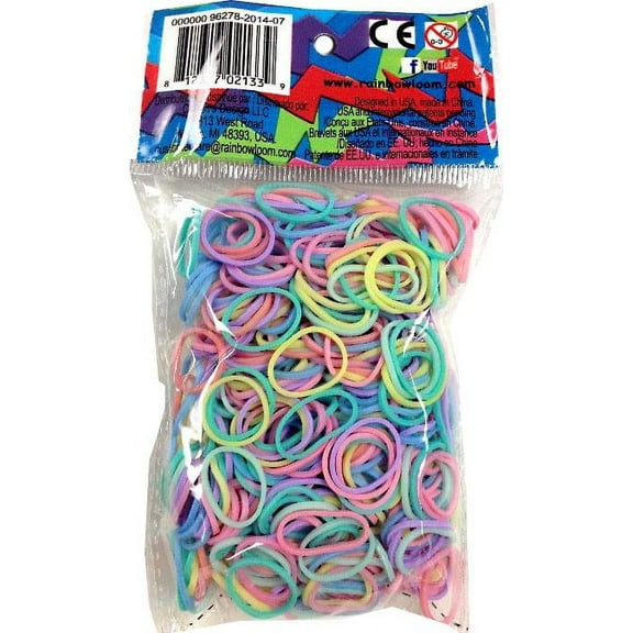 Rainbow Loom Pastel Rubber Bands Refill Pack [600 ct]