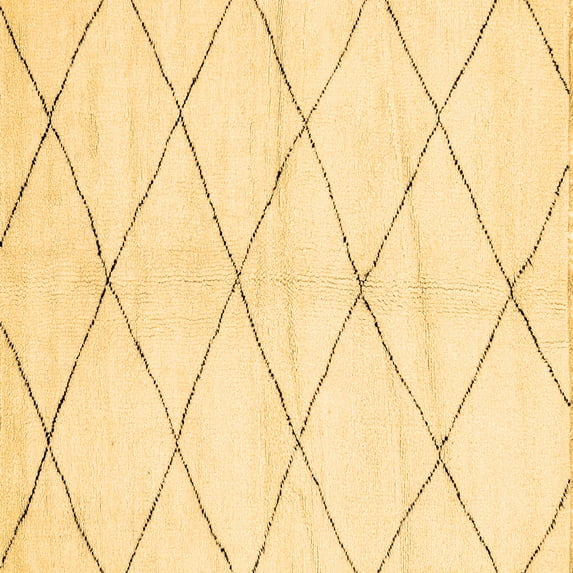 Ahgly Company Indoor Square Solid Brown Modern Area Rugs, 4' Square