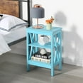thumbnail image 2 of Modern Nightstands X-Design Side End Table Night Stand with Storage Shelf for Bedroom,Living Room, 2 of 15