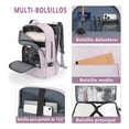 thumbnail image 3 of Mochilas De Viaje Con Un Neceser Y Bolsillo Mochila Para Laptop Violeta, 3 of 3
