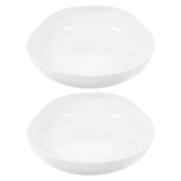 Platos con cuchara (2 unidades): Plato redondo antiderrame con base de ventosa, antideslizante, para personas mayores o con discapacidad, para comer de forma independiente.