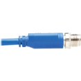 thumbnail image 4 of Tripp Lite M12 X-Code Cat6 1G UTP CMR-LP Ethernet Cable (Right-Angle M/M), IP68, PoE, Blue, 1 m (3.3 ft.), 4 of 6