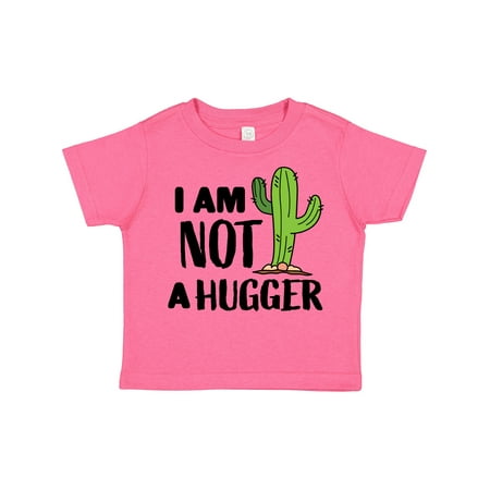 

Inktastic I Am Not a Hugger with Cactus Gift Toddler Boy or Toddler Girl T-Shirt