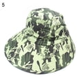 thumbnail image 2 of harmtty Unisex Camo Anti-UV Breathable Wide Brim Outdoor Fishing Hat with Face Neck Flap,5#, 2 of 8