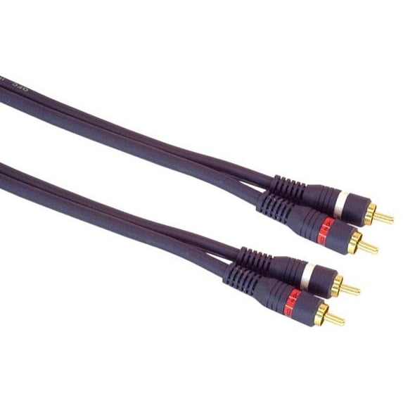 IEC M7392-25 2 RCA to 2 RCA Blue Python Cable for Hi Resolution Signals 25'