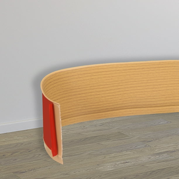Moldura de zócalo flexible de vinilo Uxcell, moldura autoadhesiva de 4 pulgadas x 3 pies para paredes y pisos, Roble Amarillo