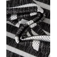 thumbnail image 4 of Unique Loom Outdoor Modern Collection Area Rug - Achromatic (7' 10" Square Black and White), 4 of 6