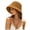 Orange, variant on Crochet Knit Sun Hats for Women Foldable Packable Bucket Hat Summer Beach Hat